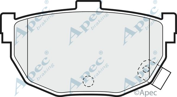 APEC BRAKING Комплект тормозных колодок, дисковый тормоз PAD674